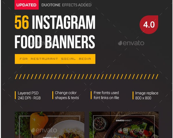56 Instagram Food Banners