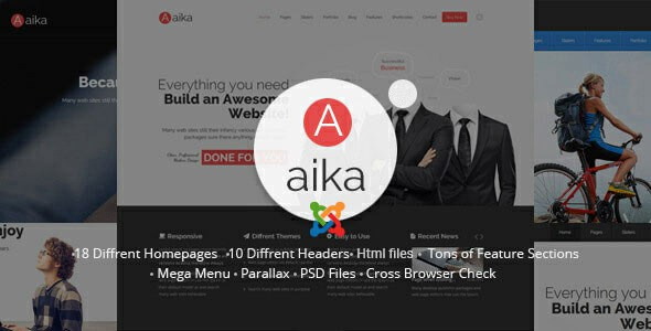 Aaika Responsive Multipurpose Joomla Template