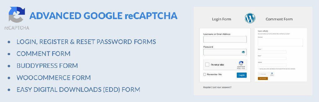 Advanced Google reCAPTCHA