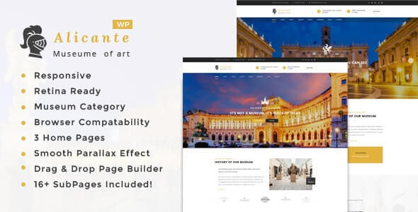 Alicante Museum Exhibition WordPress Theme