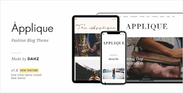 Applique Fashion Blog Theme