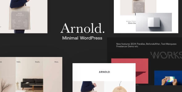 Arnold Minimal Portfolio WordPress Theme