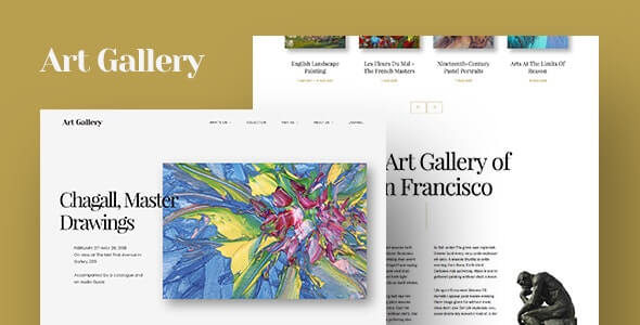 Arte Art Gallery WordPress Theme