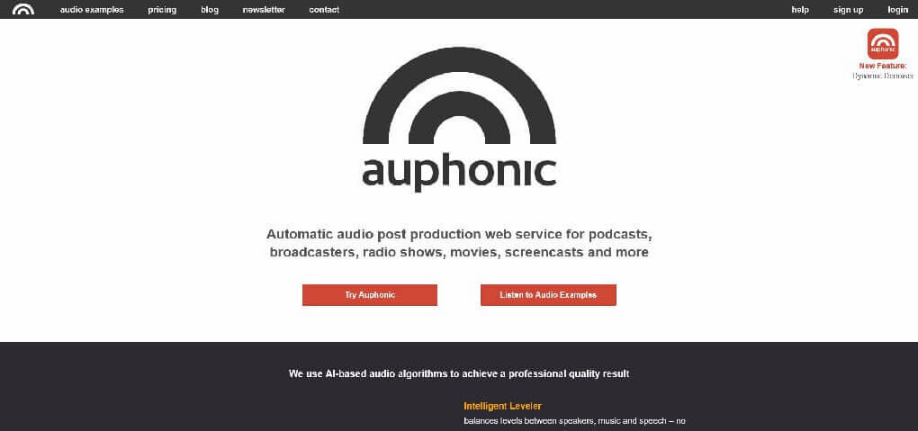 Auphonic overview