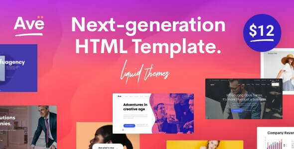 Ave HTML Responsive Multi Purpose Template