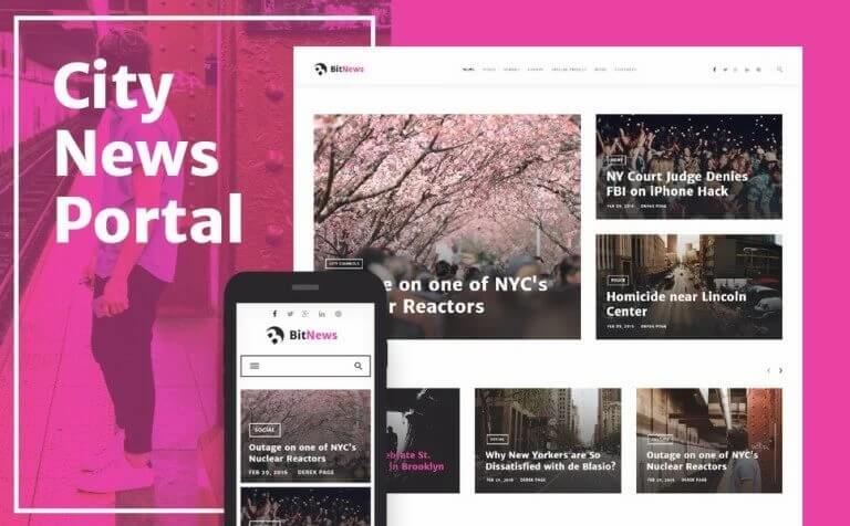 BitNews Blog Magazine News Portal WordPress Theme