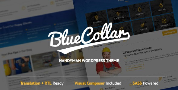 Blue Collar wordpress theme