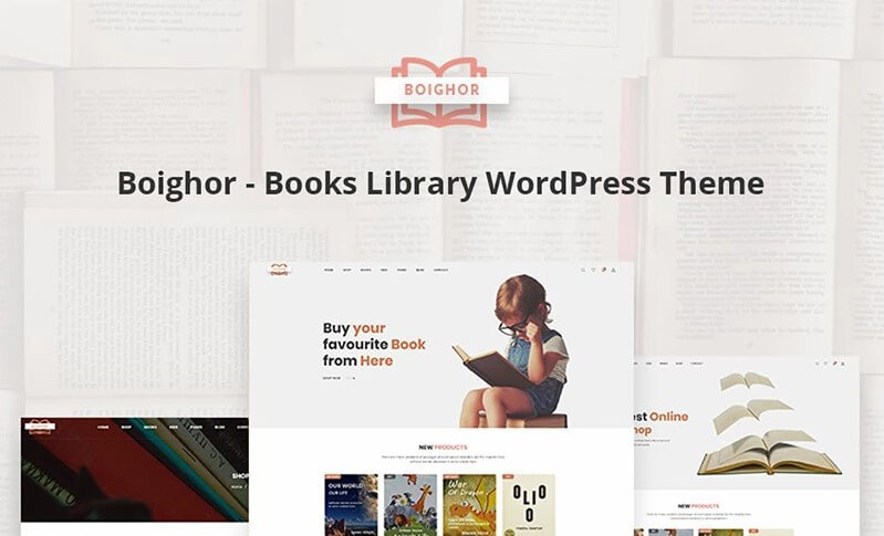 Boighor Books Library WooCommerce Theme