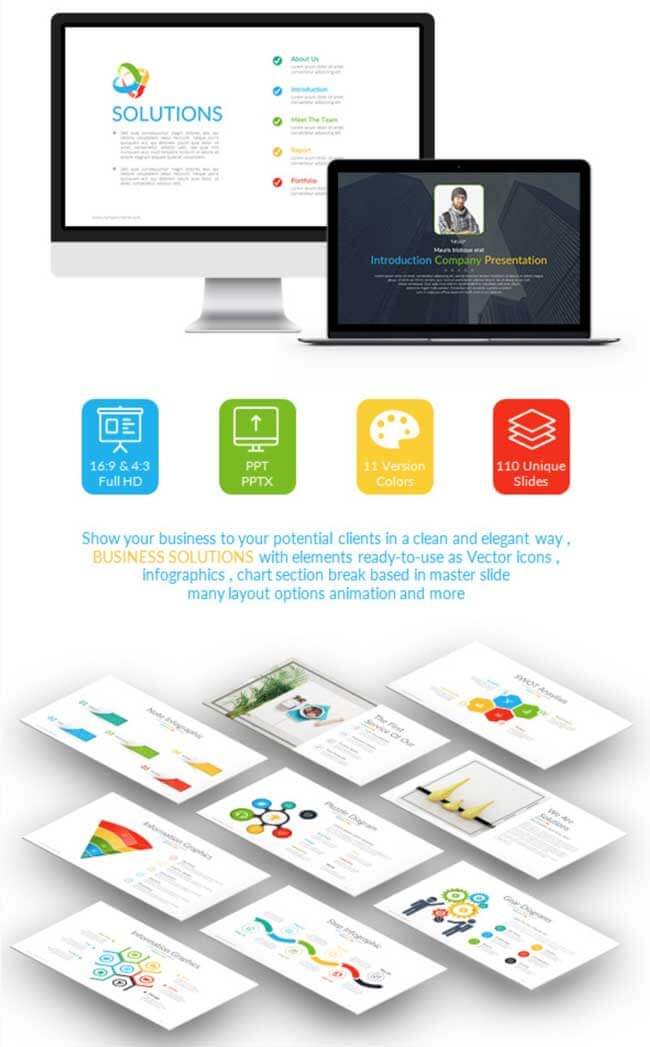 Business Solutions Powerpoint Templates