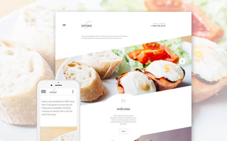 Cafe Restaurant HTML5 Website Template