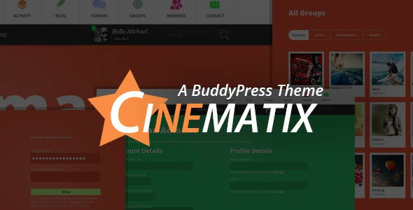 Cinematix BuddyPress Theme