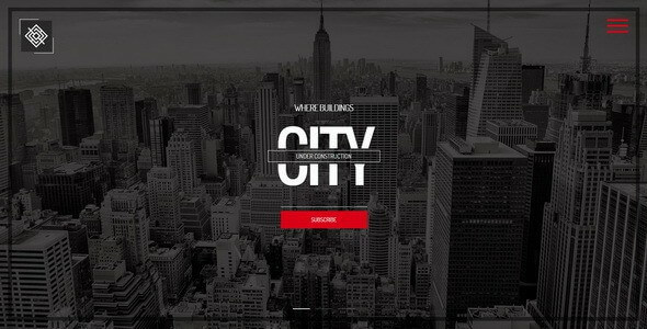 City Responsive Coming Soon Page