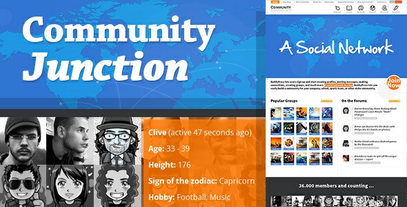 CommunityJunction BuddyPress Theme