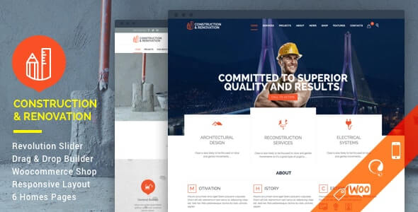 Construction Building WordPress Theme