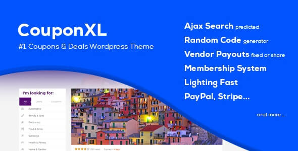 CouponXL Coupons Deals Discounts WP Theme