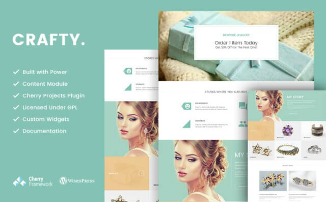 Crafty Handmade Jewelry Artist WordPress Theme