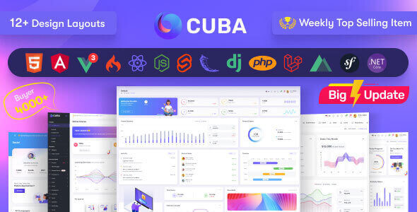 Cuba Laravel Admin Dashboard Template