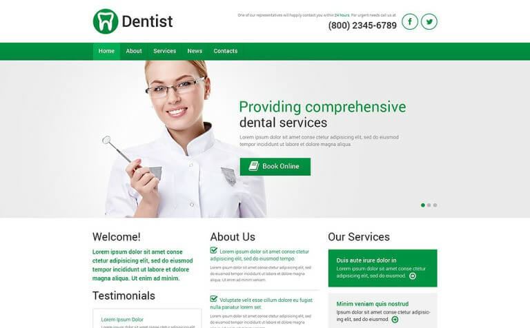 Dentistry Responsive WordPress Theme