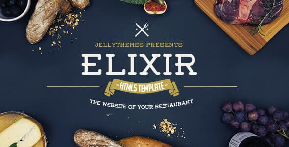 Elixir Restaurant HTML Responsive Template