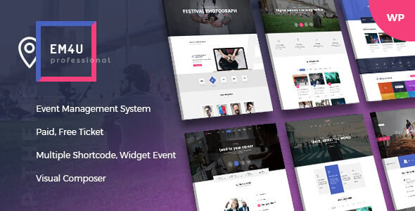 EM4U Event Management WordPress Theme