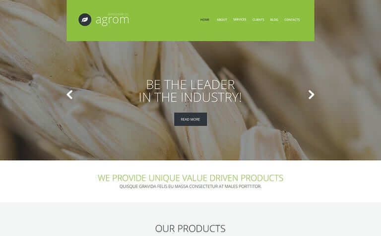 Farmers Dream Service WordPress Theme
