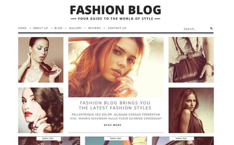 Fashion Blog WordPress Theme