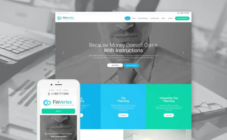Fin Vertex WordPress Theme