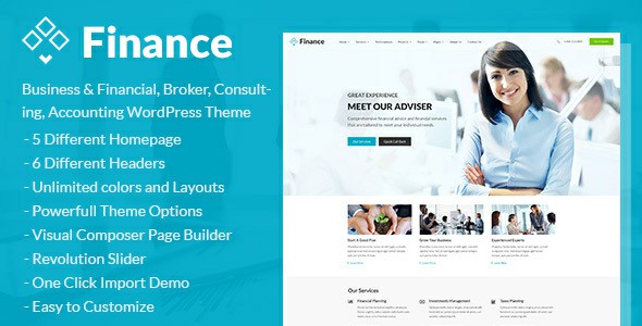 Finance WordPress Theme