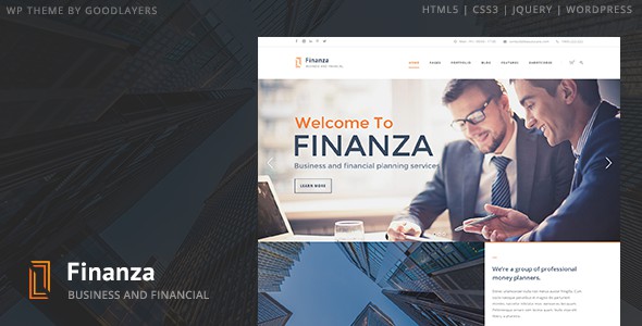 Finanza Business Financial WordPress Theme