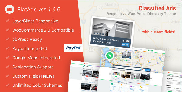 FlatAds Classified AdsWordPress Theme
