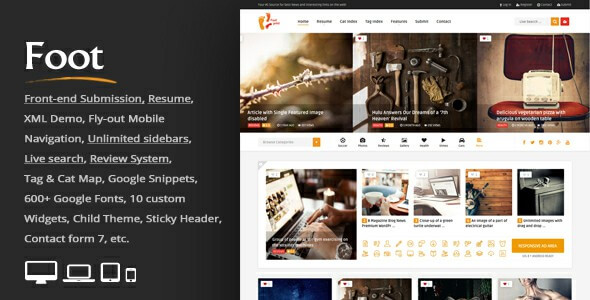 Foot Grid Front End Submission Content Sharing