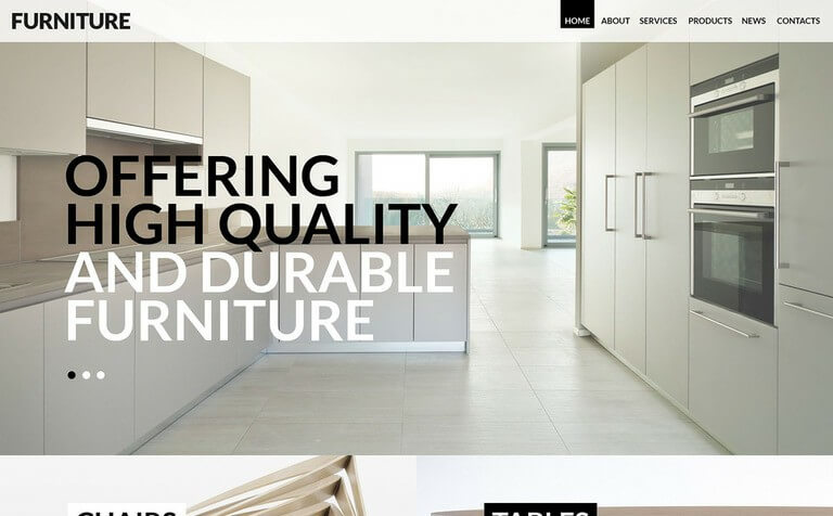 Furniture for Any Taste WordPress Theme