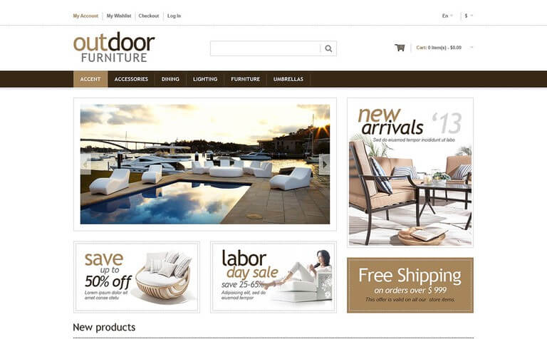 Furniture Responsive Magento Theme 2