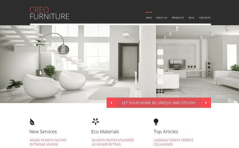 Furniture Responsive WordPress Theme