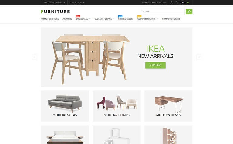 Furniture Store Magento Theme