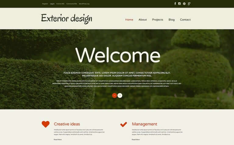 Garden Design Responsive WordPress Theme 2
