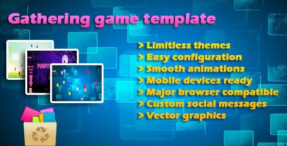 Gathering items game Template Jquery