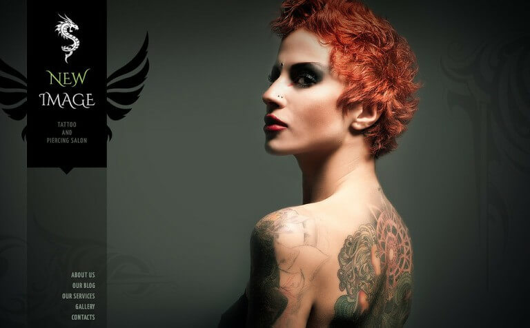 Gorgeous Tattoo Salon Joomla Template