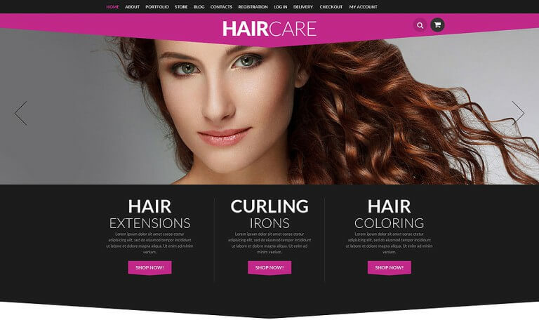 Hair Styling Supplies Shop WooCommerce Theme