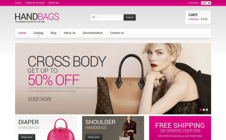 Handbag Responsive Shopify Theme