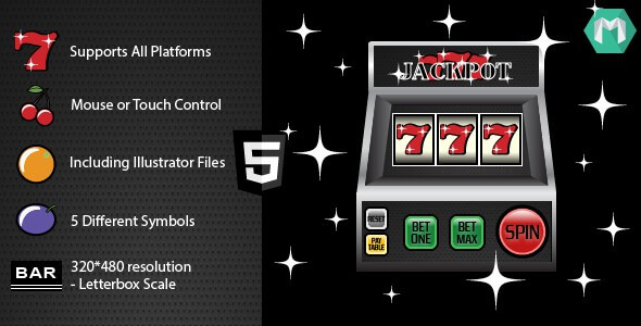 HTML5 Slot Machine Jackpot 777