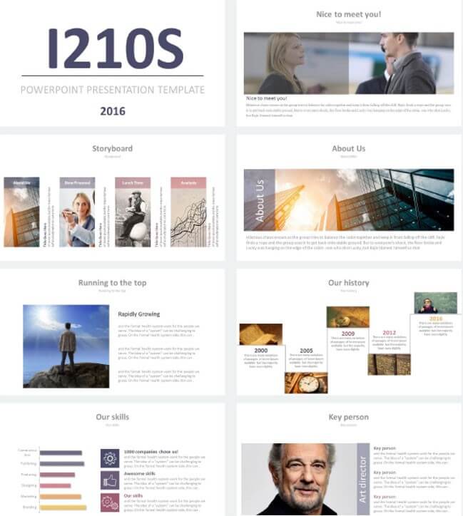 i210S Business Layouts PowerPoint Presentation Template