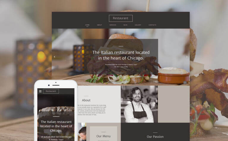 Italian Restaurant HTML5 Website Template
