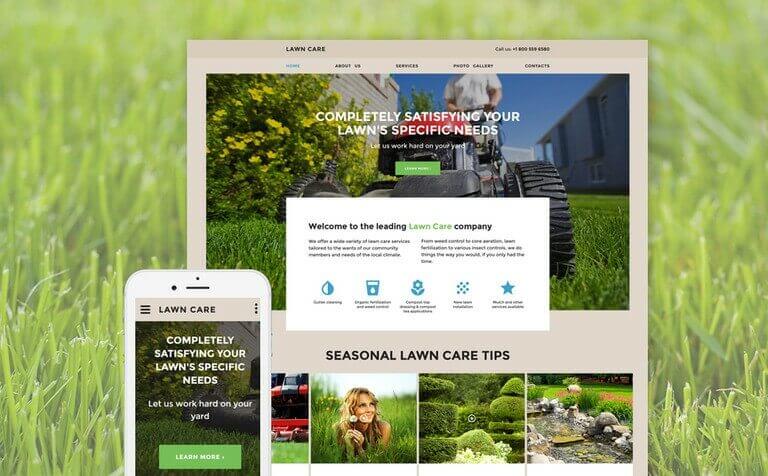 Lawn Care Website Template