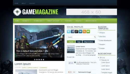 Magazine Journal Blogger Templates-1