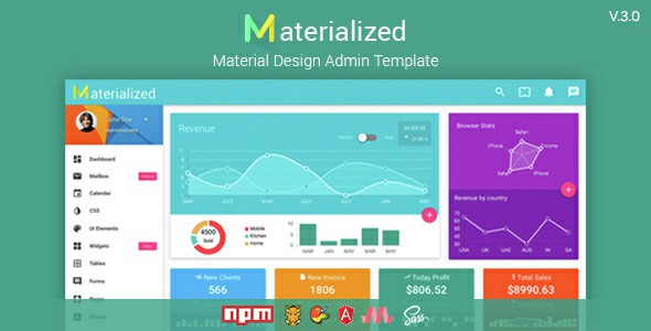 Materialize Material Design Admin Template
