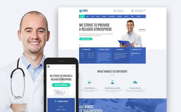 Medical Responsive Website Template