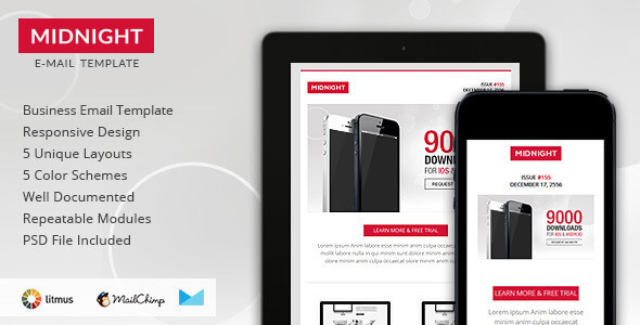 Midnight HTML Email Template