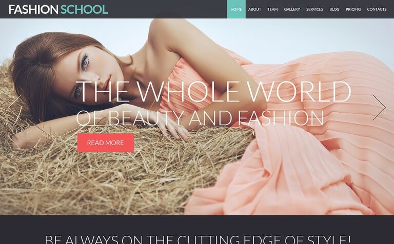 Model Agency Responsive Joomla Template 1