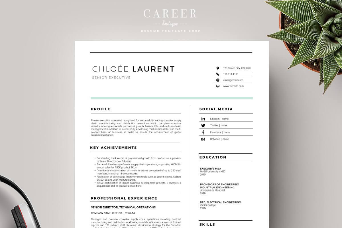 Modern Resume CoverLetter Template